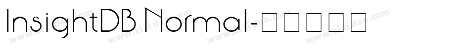 InsightDB Normal字体转换